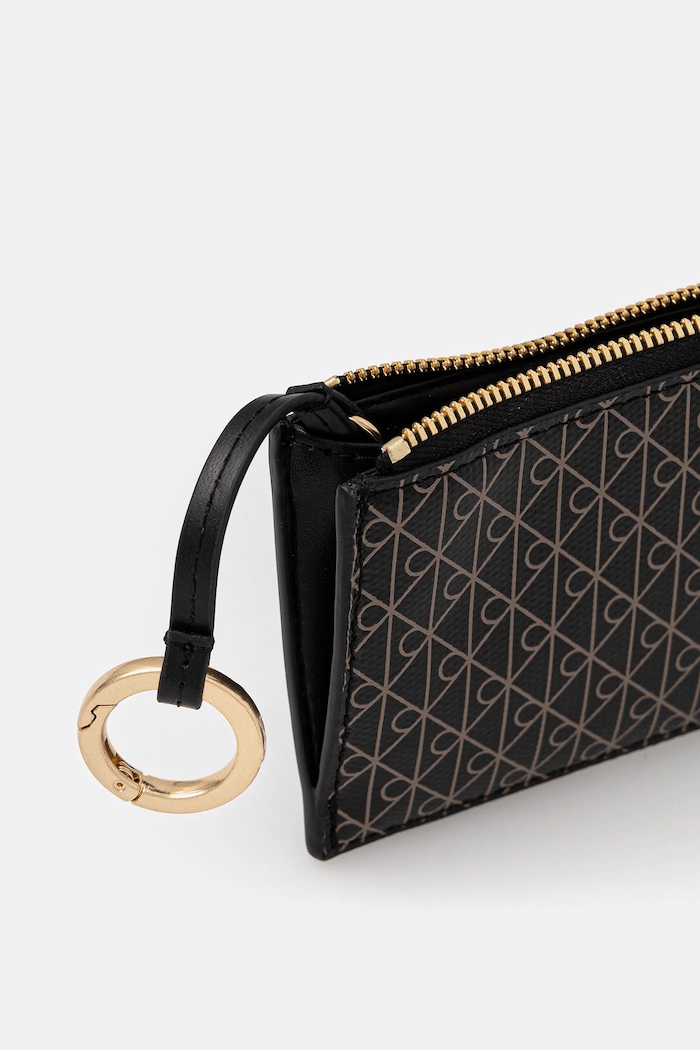 Calvin Klein portafoglio da donna in similpelle LV04F1084G nero SS26