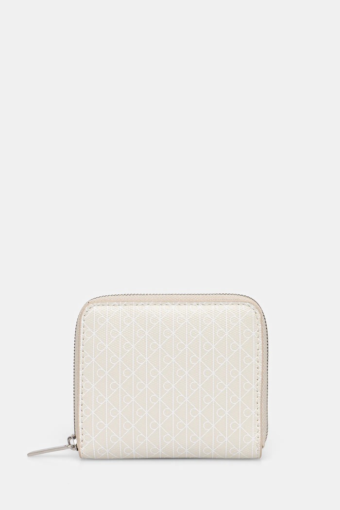 Calvin Klein portafoglio da donna stampa all-over bianco LV04F1089G