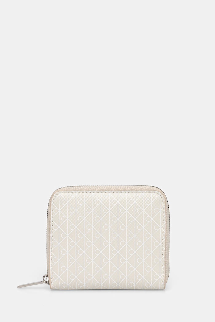 Calvin Klein portafoglio da donna stampa all-over bianco LV04F1089G
