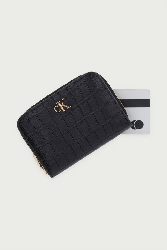 Calvin Klein peňaženka dámska kožená čierna LV04F1095G