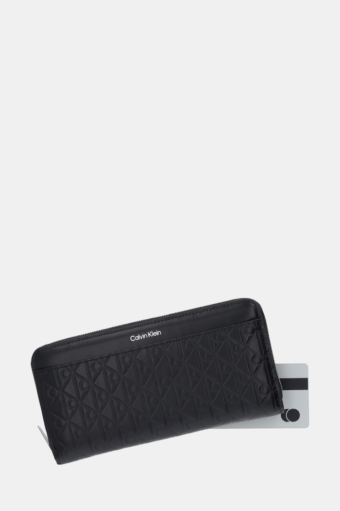 Δερμάτινο πορτοφόλι Calvin Klein μαύρο LV04F1097G