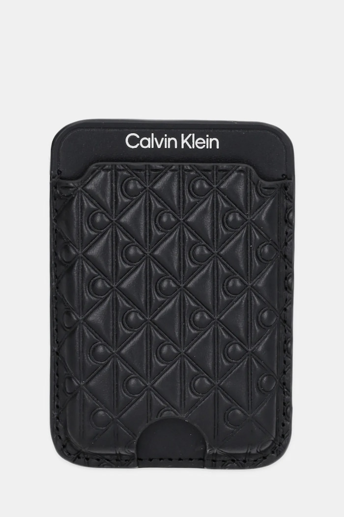 Calvin Klein etui na karty skórzane etui na karty czarny LV04F1100G