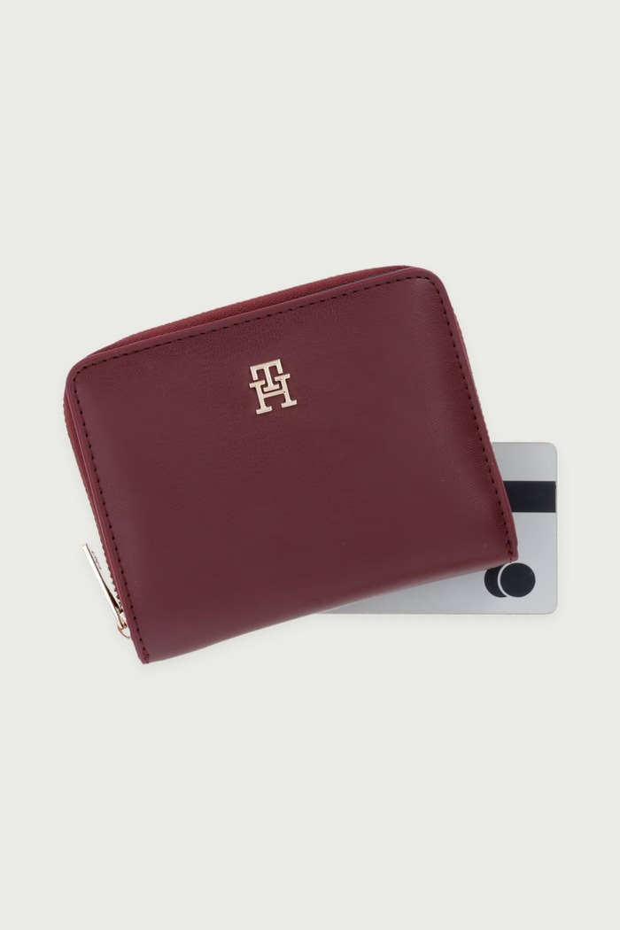 Portfel damski Tommy Hilfiger AW0AW17742 bordowy