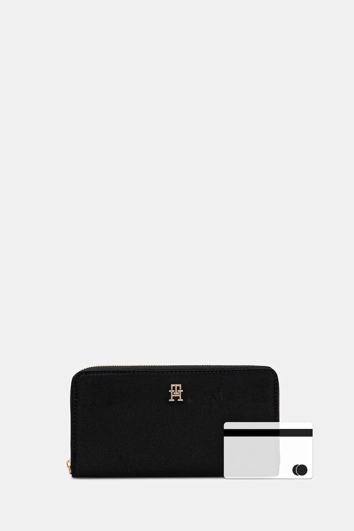 Pénztárca Tommy Hilfiger AW0AW17750 fekete