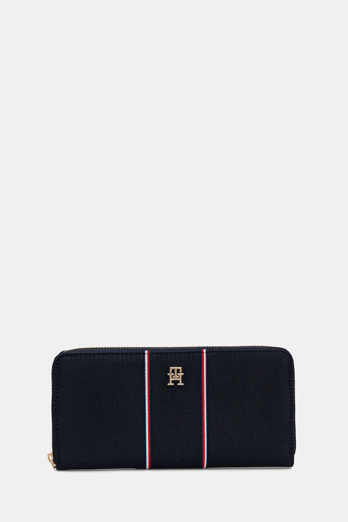 Πορτοφόλι Tommy Hilfiger υφασμάτινο σκούρο μπλε AW0AW17954