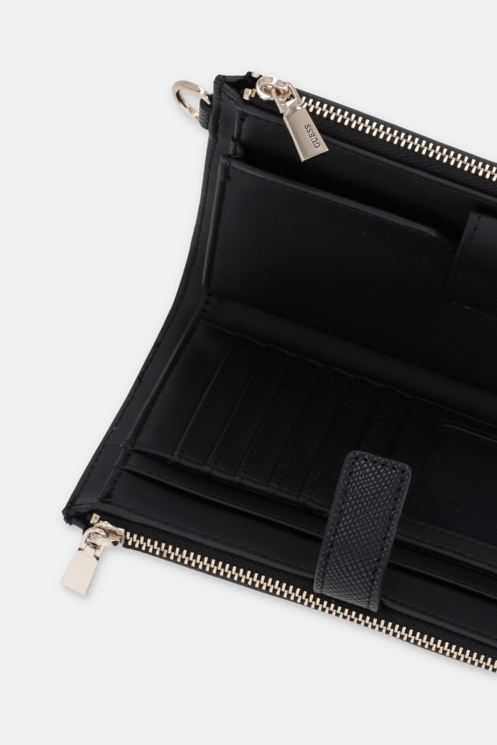 Αξεσουάρ Guess πορτοφόλι γυναικείο Laurel SWZG74.59157 μαύρο
