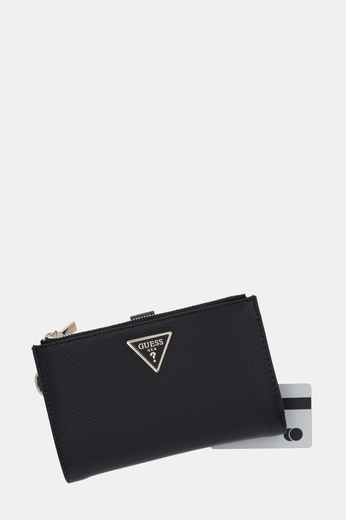 Guess πορτοφόλι γυναικείο Laurel μαύρο SWZG74.59157