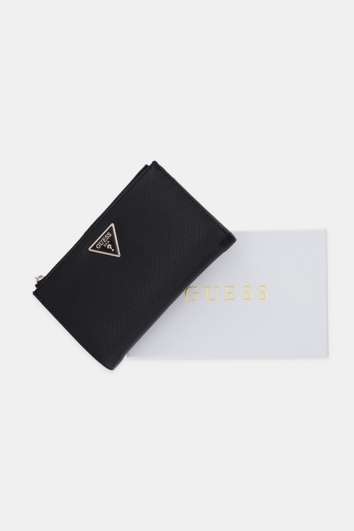 Guess πορτοφόλι γυναικείο Laurel SWZG74.59157 μαύρο