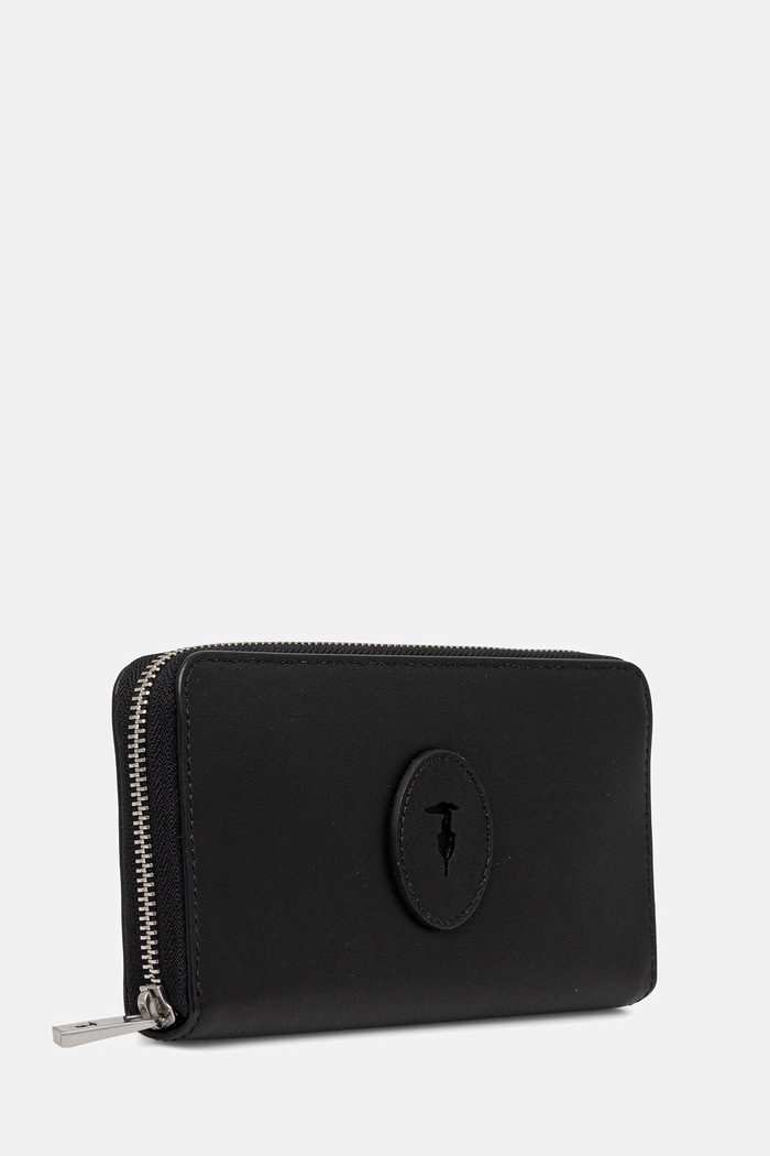 Trussardi Δερμάτινο πορτοφόλι Trussardi I028E000041N μαύρο AW25
