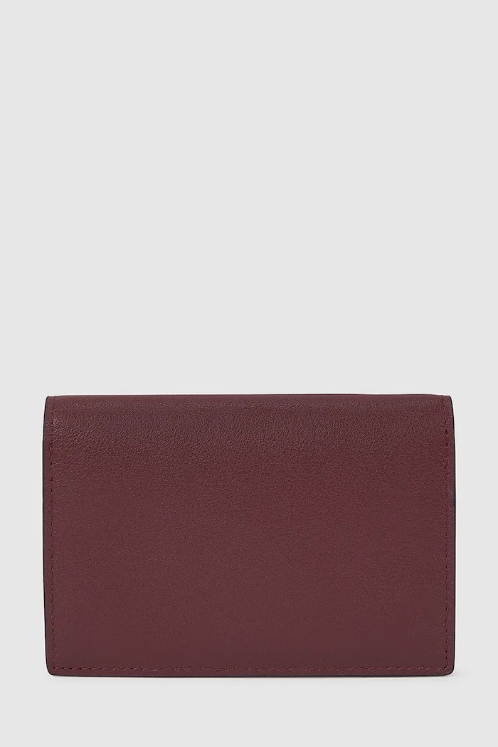 Karl Lagerfeld portofel de piele K/SIGNATURE A4W32018 burgundia NC25