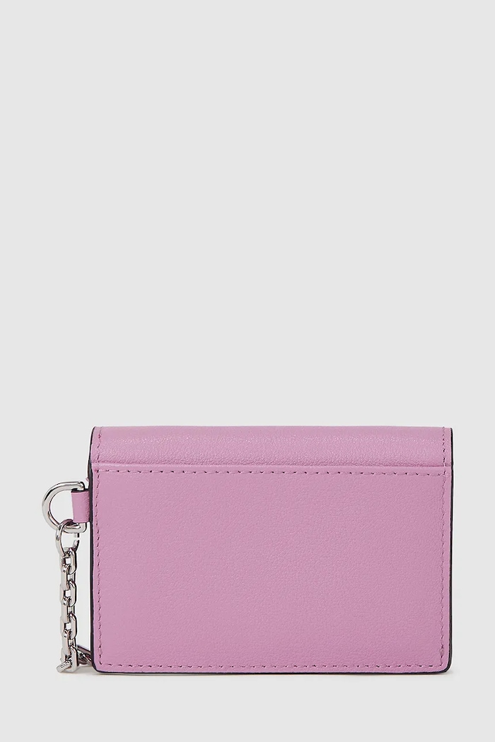Karl Lagerfeld portofel de piele K/SIGNATURE A4W32019 roz SS26