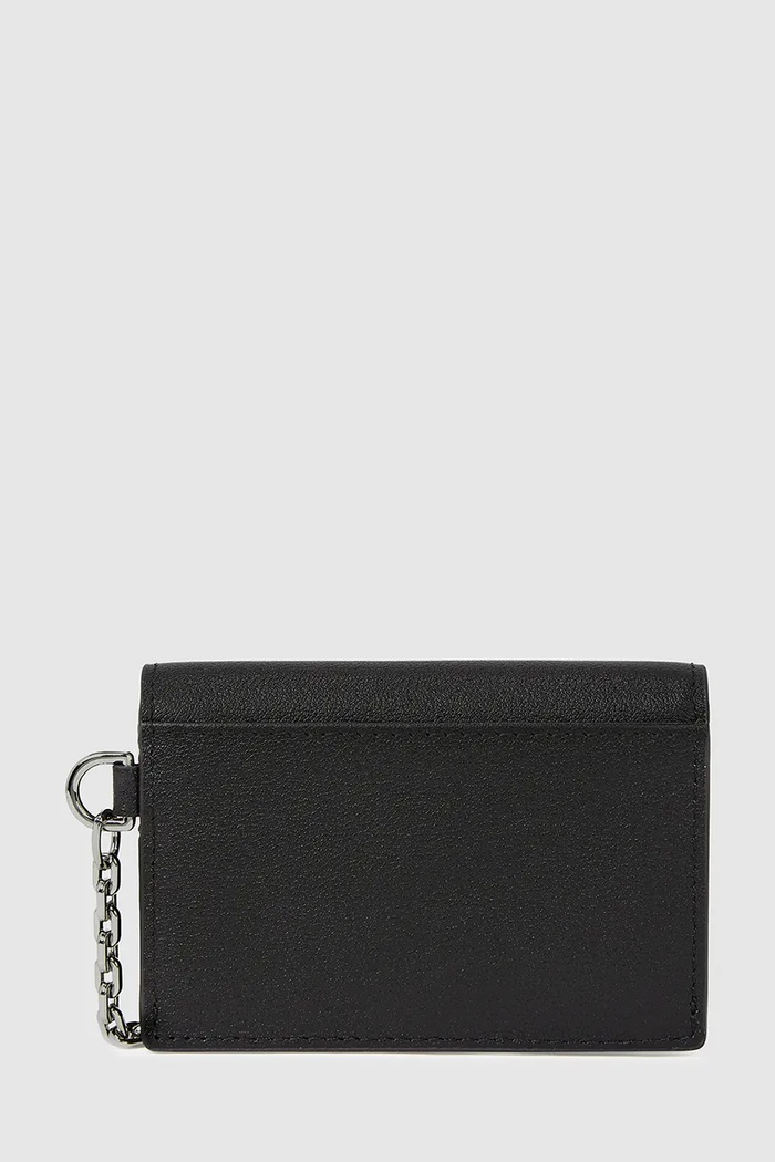 Karl Lagerfeld portfel skórzany K/SIGNATURE A4W32019 czarny SS26