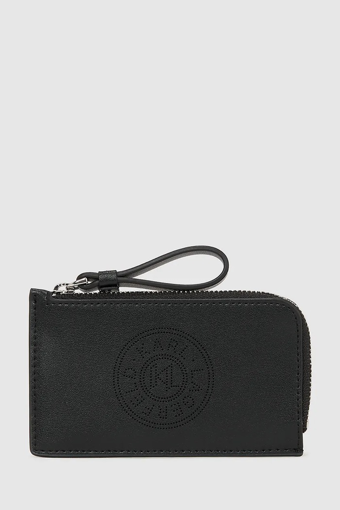 Karl Lagerfeld portofel de piele K/CIRCLE piele negru A4W32024