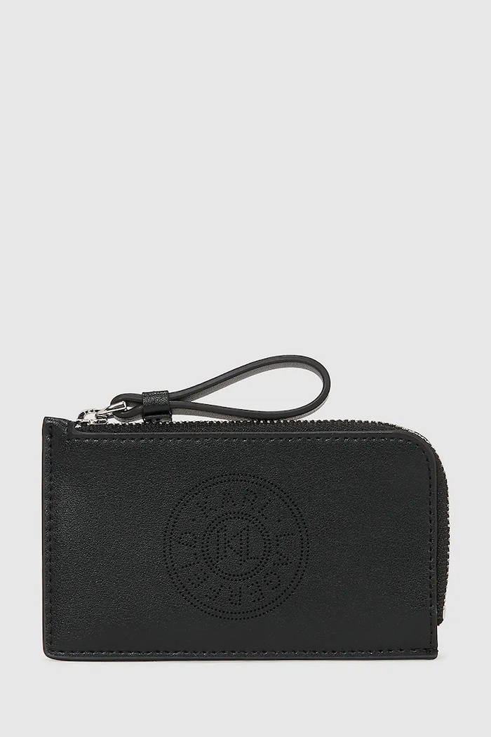 Karl Lagerfeld portofel de piele K/CIRCLE piele negru A4W32024