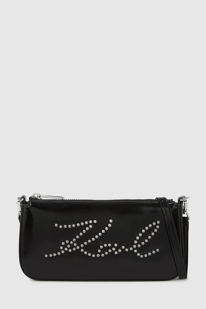 Karl Lagerfeld poșetă K/SIGNATURE nu incape in A4 negru A4W32043