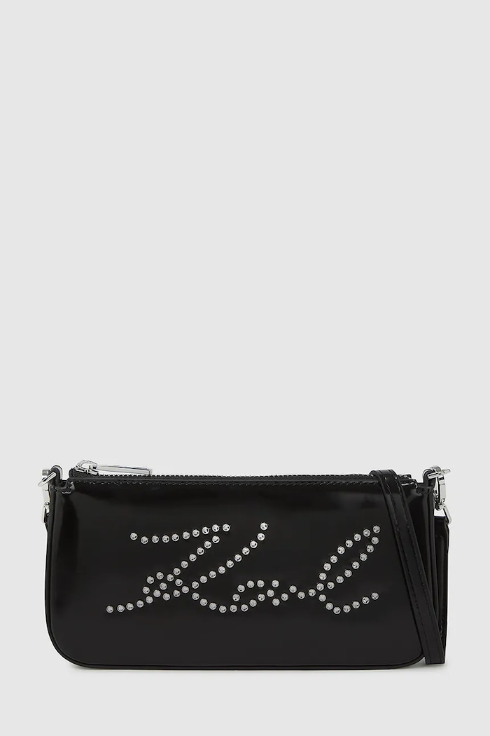 Karl Lagerfeld poșetă K/SIGNATURE nu incape in A4 negru A4W32043
