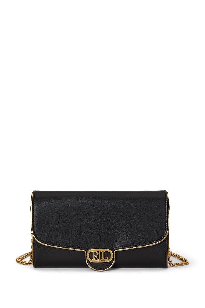 Lauren Ralph Lauren portafoglio in pelle pelle fiore nero 432964153