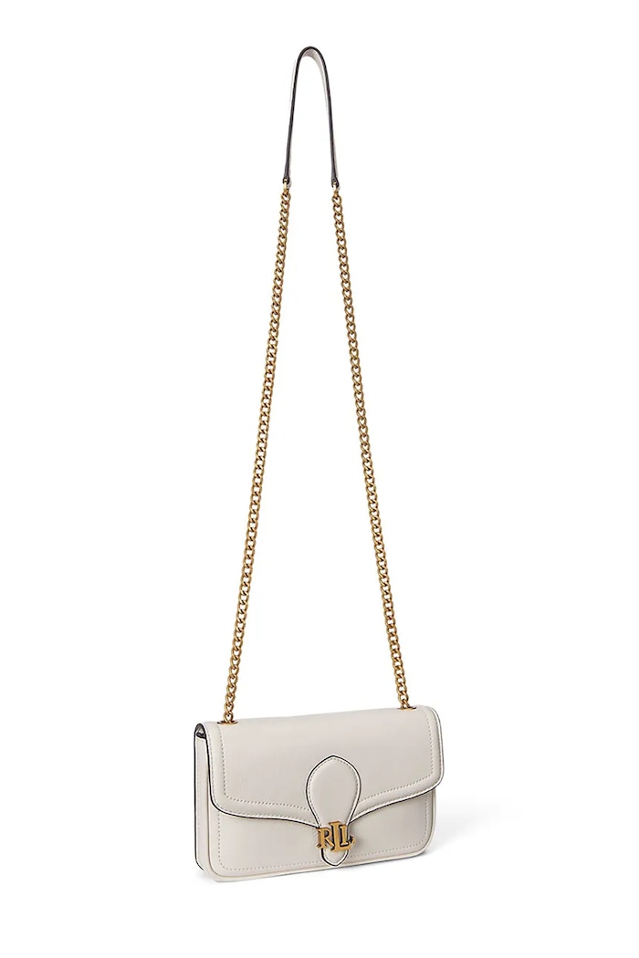 Lauren Ralph Lauren portfel skórzany 432977374 beżowy AW25