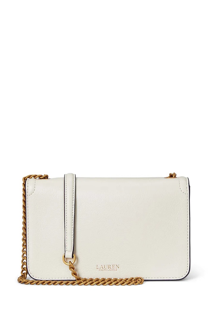 Akcesoria Lauren Ralph Lauren portfel skórzany 432977374 beżowy