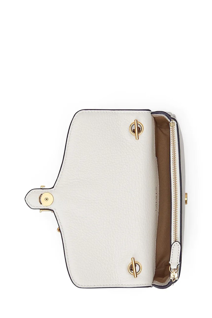 Lauren Ralph Lauren portfel skórzany beżowy 432977374