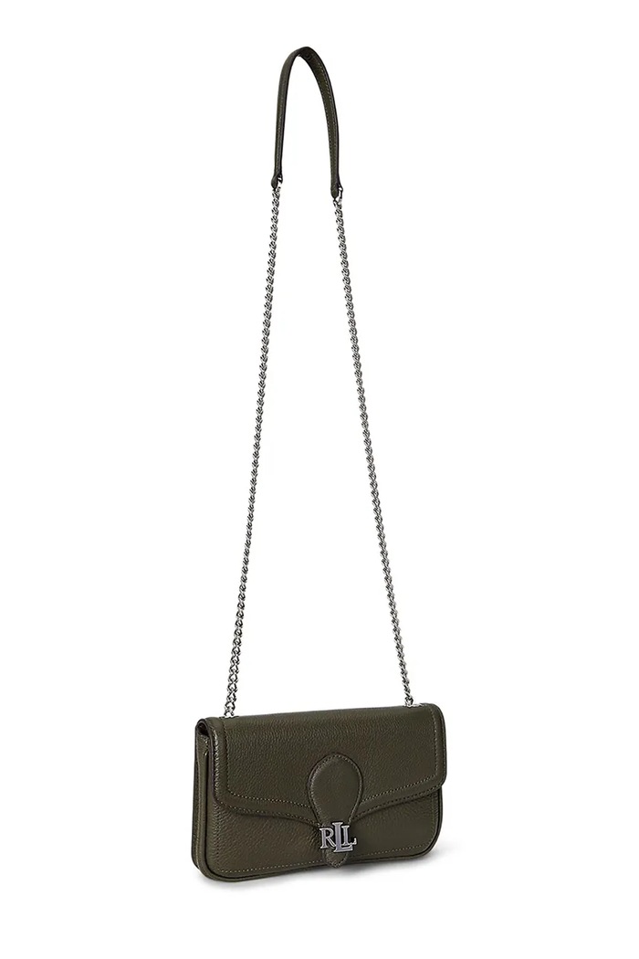 Lauren Ralph Lauren portfel skórzany 432977374 zielony AW25