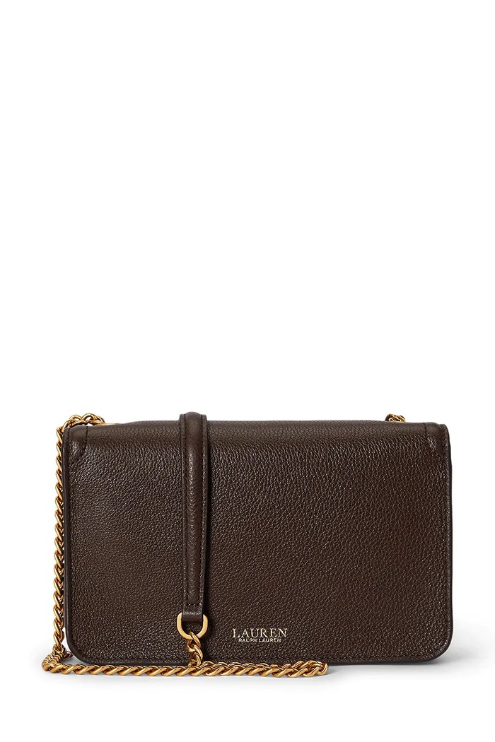 Lauren Ralph Lauren Πορτοφόλι γυναικείο δερμάτινο 432977374 καφέ SS26