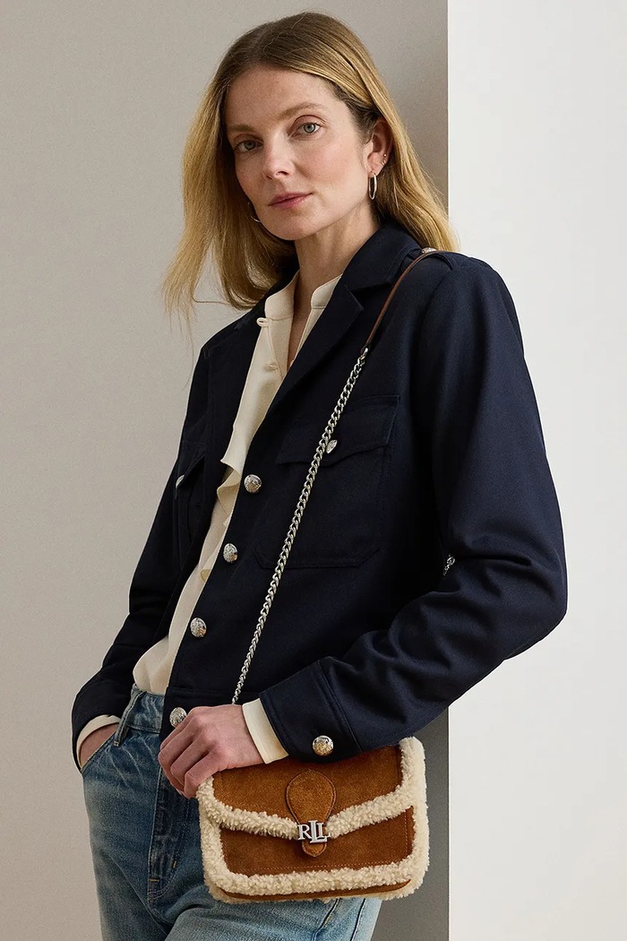 Semišová kabelka Lauren Ralph Lauren 432980754