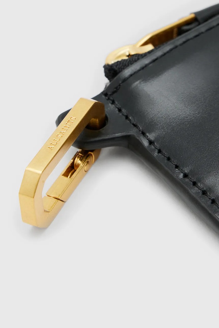 Kožená peňaženka AllSaints REMY W235XA čierna