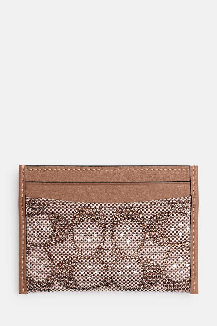 Coach Etui na karty damskie beżowy CCD08