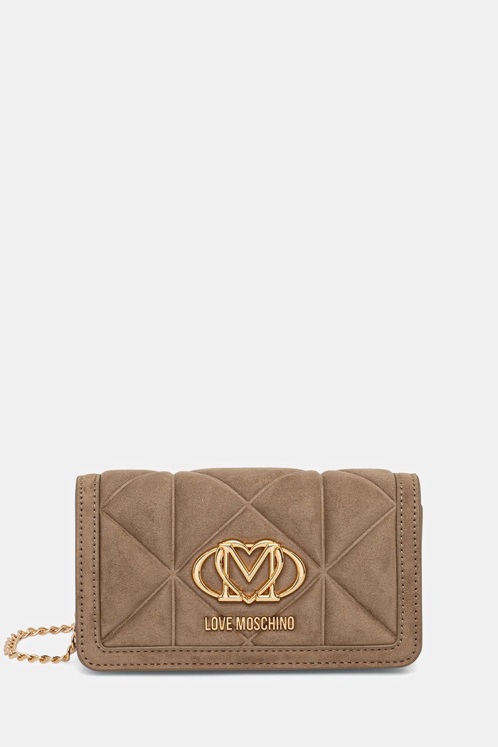 Kabelka Love Moschino nášivka zelená JC5640PP0NKE0105