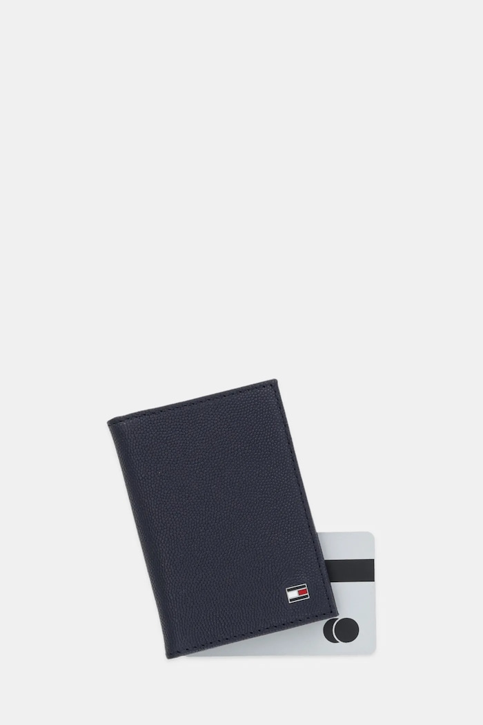Accesorii Tommy Hilfiger carcasă din piele AM0AM13522 bleumarin