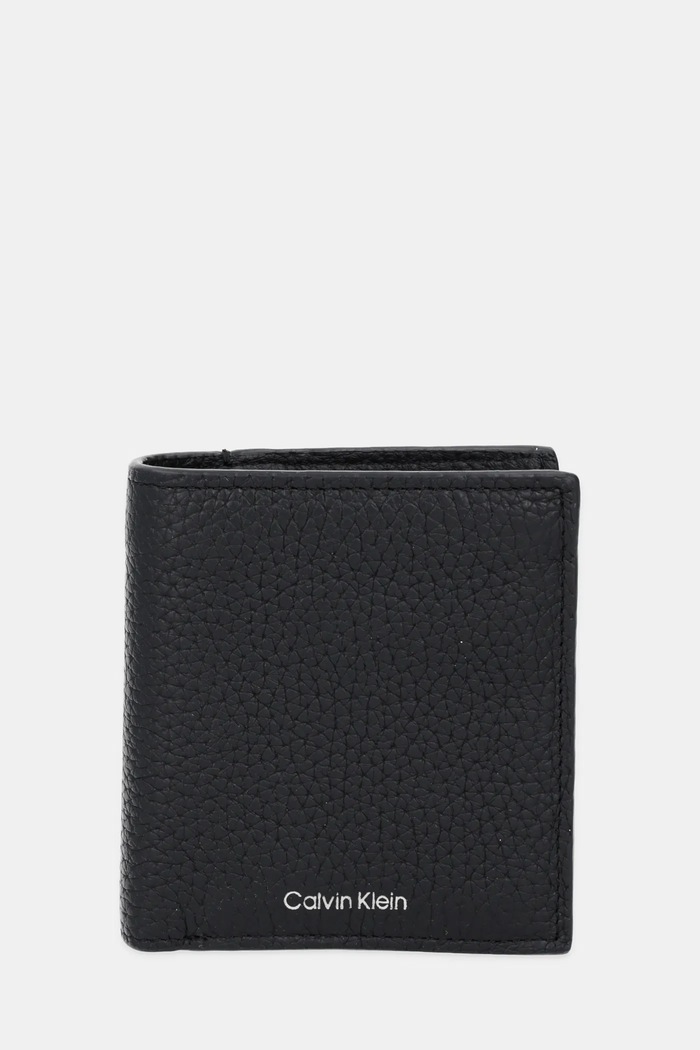 Kožni novčanik Calvin Klein bez uzorka crna LV04D1027G
