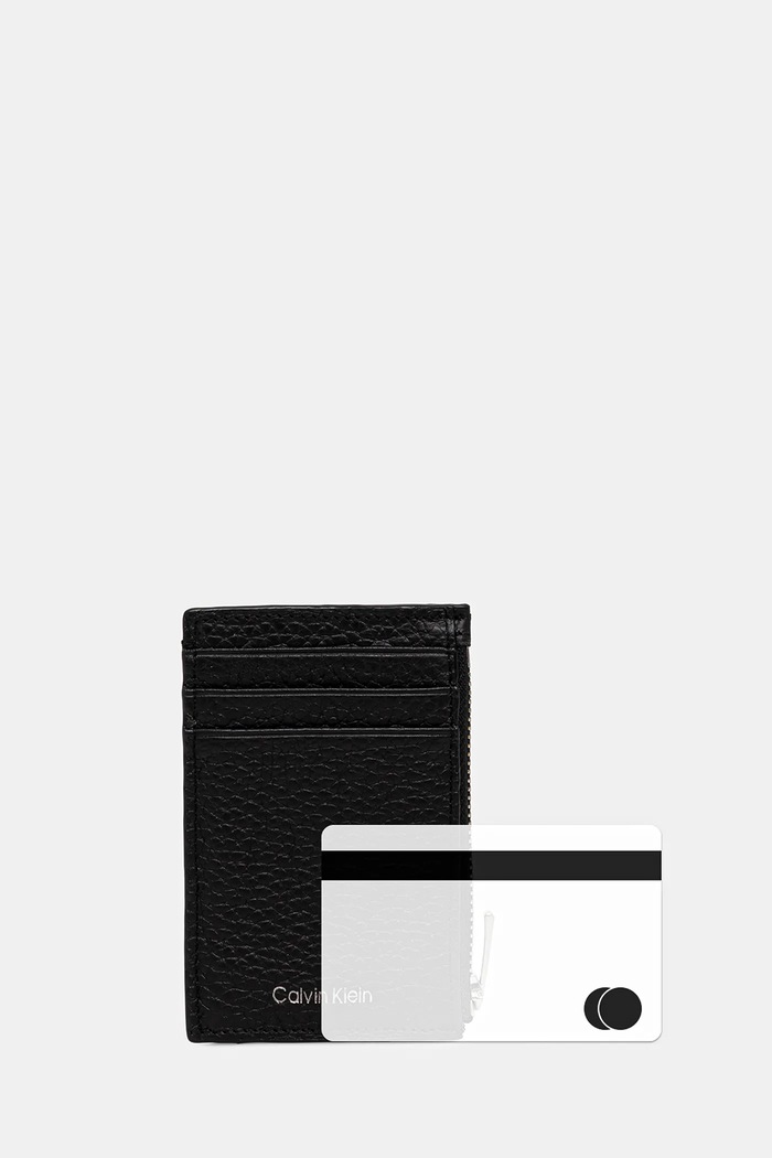 Calvin Klein portfel skórzany LV04D1030G czarny