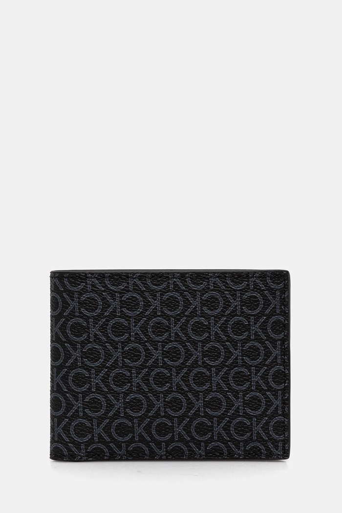 Calvin Klein portfel imitacja skóry licowej czarny LV04D1059G