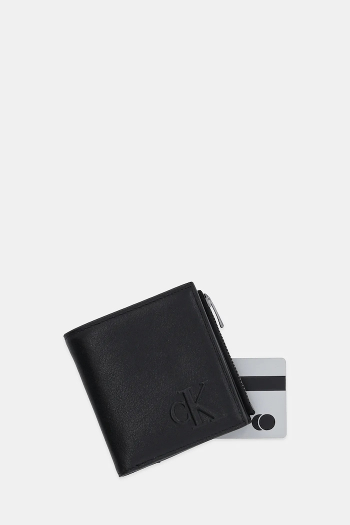 Akcesoria Calvin Klein Portfel skórzany LV04G1074G czarny