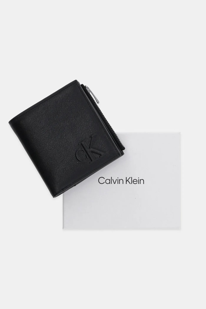 Portfel skórzany Calvin Klein czarny LV04G1074G