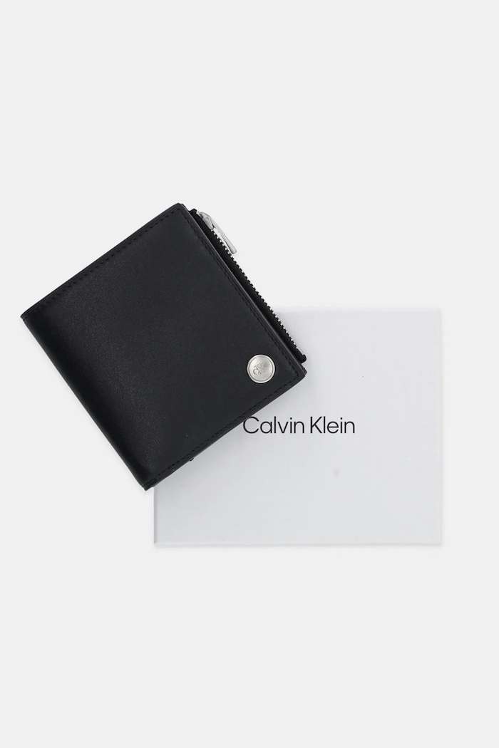 Kožni novčanik Calvin Klein LV04G1078G crna