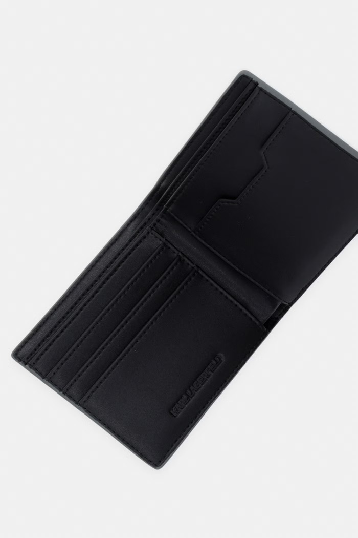 Akcesoria Karl Lagerfeld portfel męski skórzany K/MONOGRAM A3M30182 szary