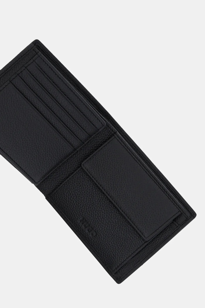 Usnjena denarnica HUGO Quantic_Trifold HUGO 50548772 črna