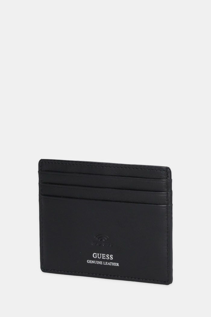 Guess etui na karty skórzane BOSTON SMBOMG.LEA25 czarny AW25