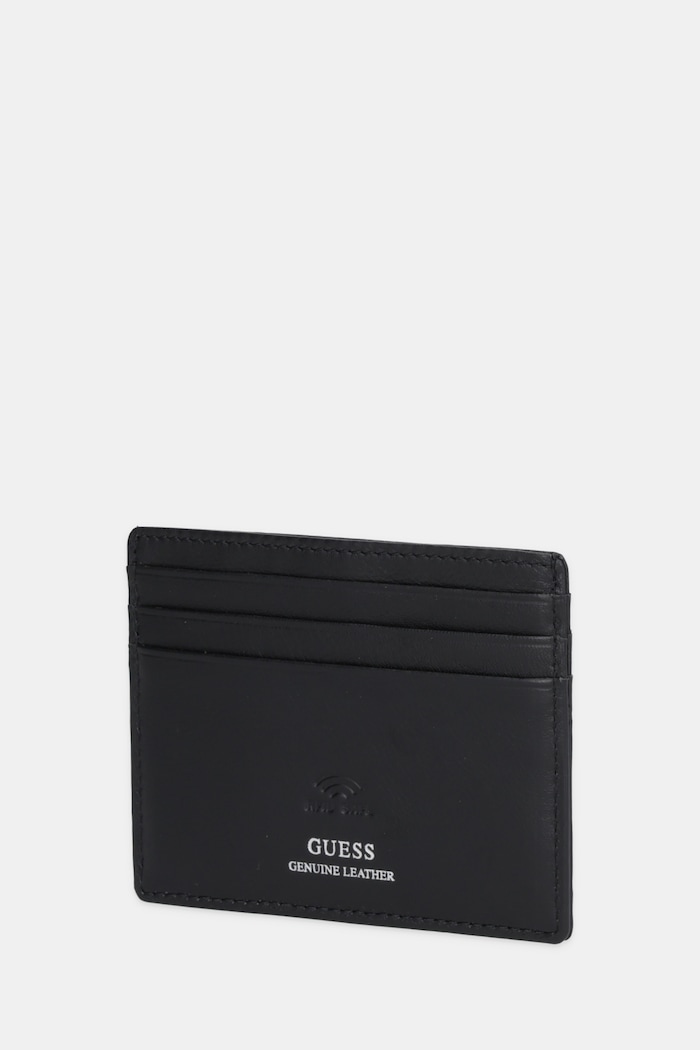 Guess etui na karty skórzane BOSTON SMBOMG.LEA25 czarny AW25