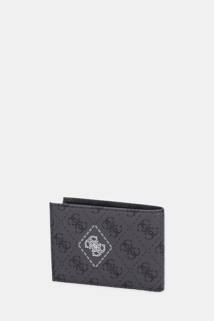 Kožená peňaženka Guess MILANO SMMACT.LEA27 čierna AW25