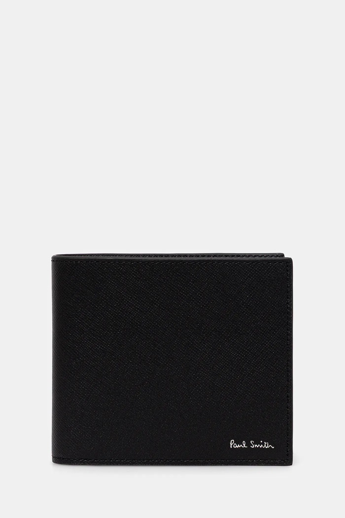 Kožená peňaženka Paul Smith usňová koža čierna M1A.4832.TGLECO