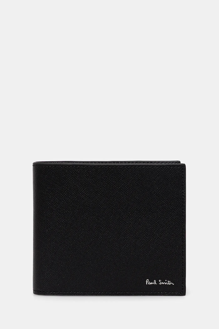Kožená peňaženka Paul Smith usňová koža čierna M1A.4832.TGLECO