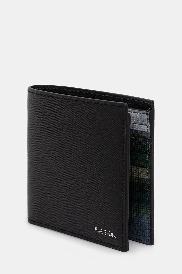 Kožená peňaženka Paul Smith M1A.4832.TGLECO čierna AW25