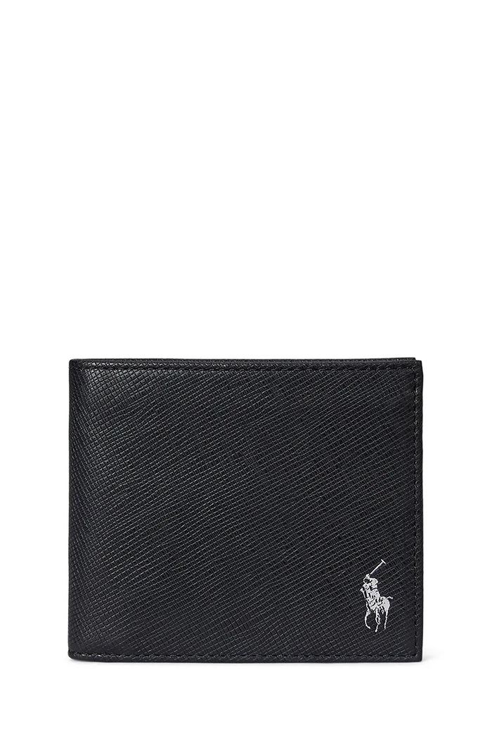 Polo Ralph Lauren portfel skórzany skóra licowa czarny 405931674