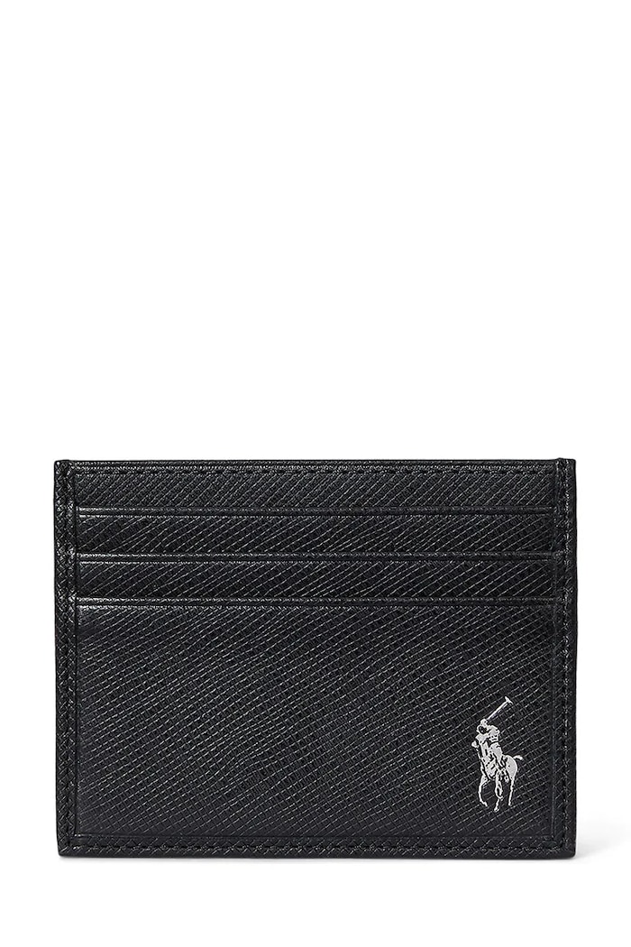 Kožni etui za kartice Polo Ralph Lauren bez uzorka crna 405931677