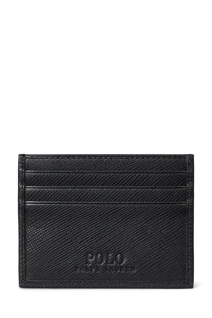 Kožni etui za kartice Polo Ralph Lauren 405931677 crna SS26
