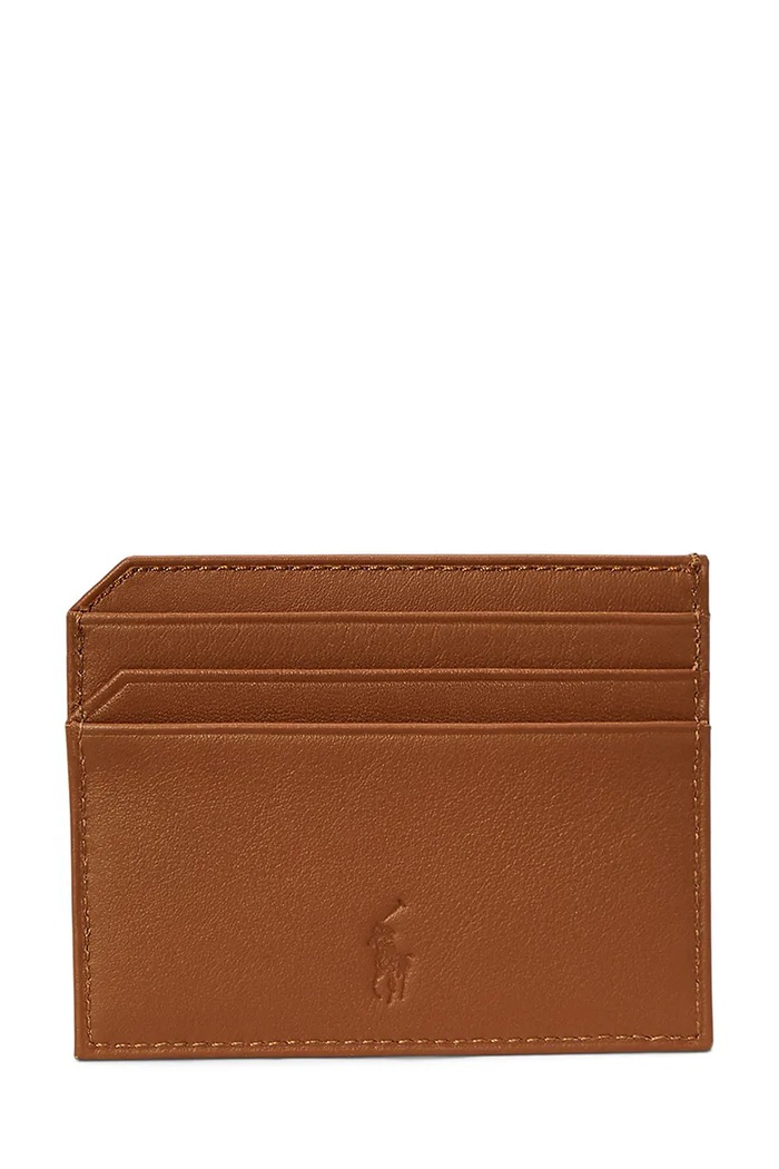 Polo Ralph Lauren Etui na karty męskie skórzane 405963230 brązowy AW25