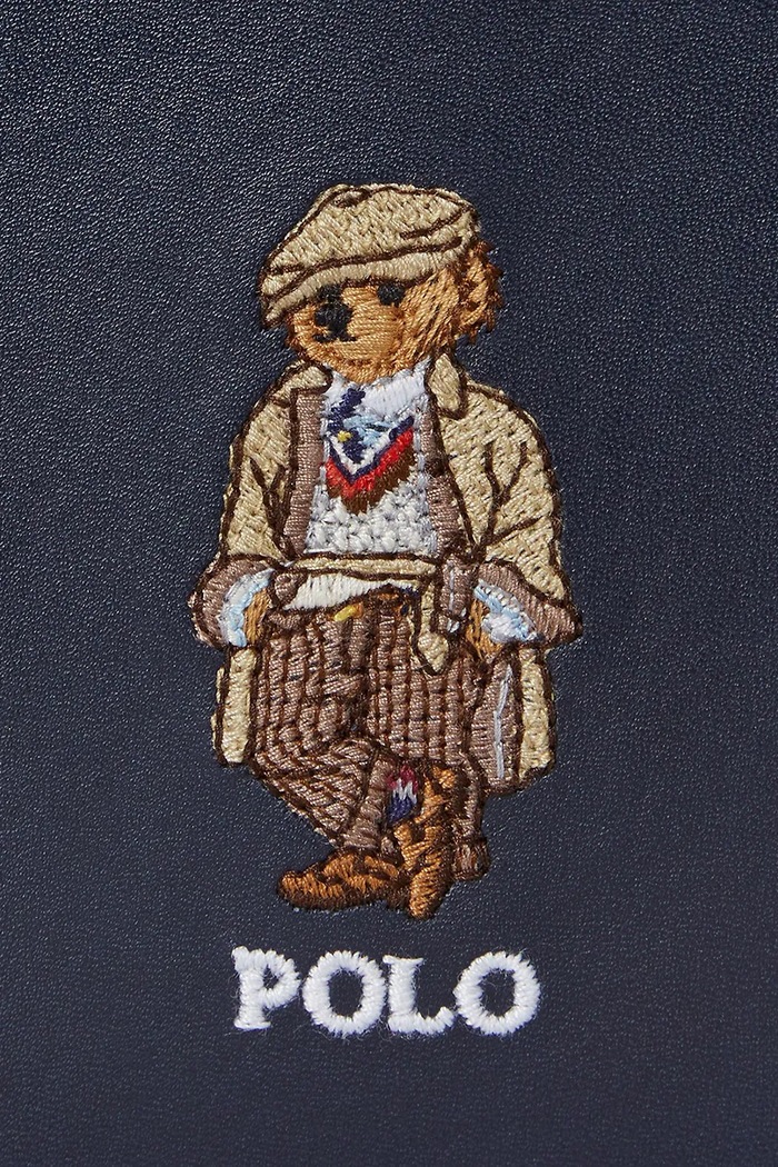 Kožená peněženka Polo Ralph Lauren námořnická modř 405974619